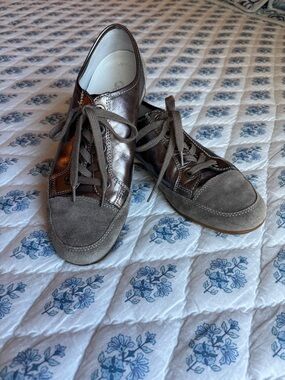 Gabor Comfort Oxifit Lace-up Oxford Silver‎ sneakers women’s size 7